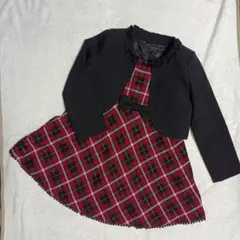 フォーマルスーツ　卒園式　入学式　ワンピース　120cm　ジャケット　女児