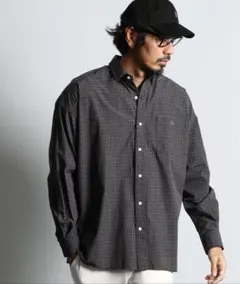 ORGANIC COTTON MINI CHECK OVERSIZE SHIRTのサムネイル