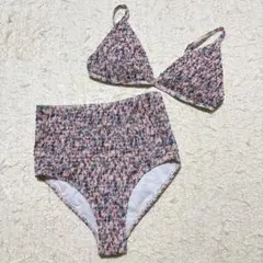 新品未使用】Shirring Flower / Pink 水着 上下セット - メルカリ