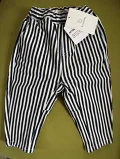 ストライプ ガーデナーペーパードパンツ