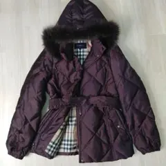 美品　BURBERRYキルティング ダウンジャケット 38