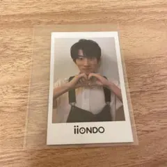 iiONDO はつ恋チェキ風ソロカード 畑駿平 オーバーオール