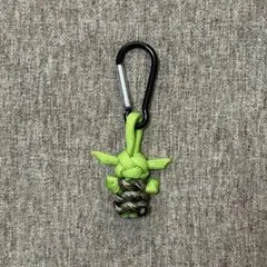 パラコード マスコット キーホルダー ヨーダ風 カモフラ・黒