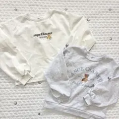 辻希美アンジュシャルム　120と130 トレーナー　くま　長袖　リボン　しまむら