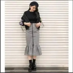 ナルシス　 マーメイドチェックスカートのサムネイル