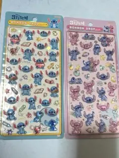 未開封】スティッチ ボンボンドロップシール 2シートセット