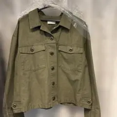 美品・クリーニング済み・プラステ　ミリタリージャケット　レディース　綿麻