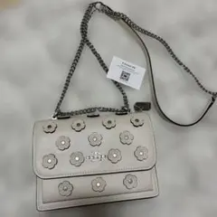 COACH フラワーモチーフ ショルダーバッグ