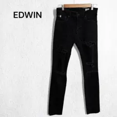 エドウィン ED22 ダメージジーンズ スキニー デニム 日本製 ストレッチ S
