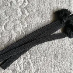 ヴィンテージ？　帯締め　黒　喪服　喪葬　着物和服呉服　和装小物