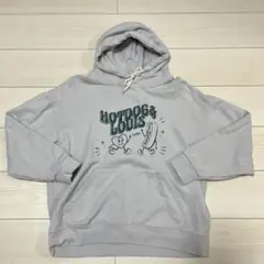 ホットドッグとルイのイラスト パーカー M