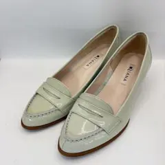 DIANA　パンプス　ローファー　チャンキーヒール　ポインテッド23.5