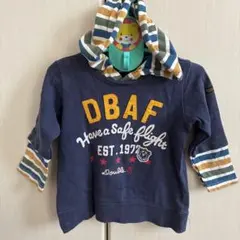 DOUBLE.B フード付きトレーナー 90