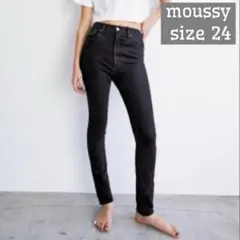 MOUSSY　HW Rebirth BLACK SKINNY　size24