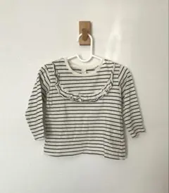 apres les coursフリルボーダーカットソー