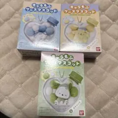 サンリオ キャラもふケースマスコット ポムポムプリン ポチャッコ　シナモロール