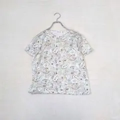 【SIMPLE LIFE/シンプルライフ】総柄半袖Tシャツ『M』コットン　日本製のサムネイル