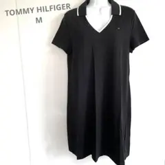 TOMMY HILFIGER ポロワンピース ブラック　Mサイズ