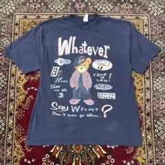 00s アングリーテディ メッセージ ストリート グッドプリント T