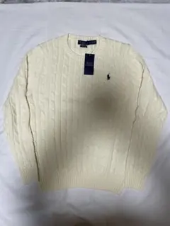 【新品】Ralph Lauren ケーブルニットセーター Lサイズ