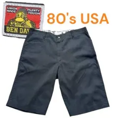 【80's】USA製 フリスコショーツ ben davis ブラック　38のサムネイル