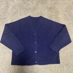 UNIQLO ネイビー カーディガン　サイズ140cm