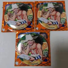 ワンピース麦わらストア　輩缶バッジGOURMET　ウソップ3個