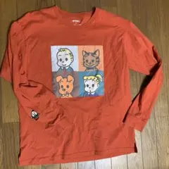 オサムグッズ長袖Tシャツ オレンジ