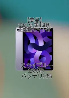 美品 iPad Air 第4世代 256GB 正規品充電セット付