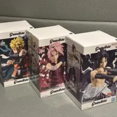 Grandista ①サクラ ②サスケ ③ナルト フィギュア３種６体セット