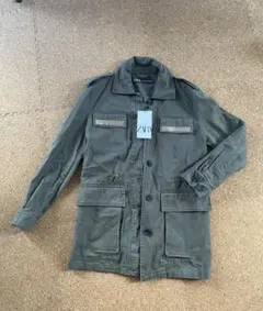 モスグリーン　ZARAジャケット　新品　XS