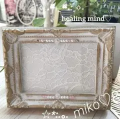 アンティーク　フォトフレーム　ジュエリートレイ　2way ♡ パール　Whiteのサムネイル