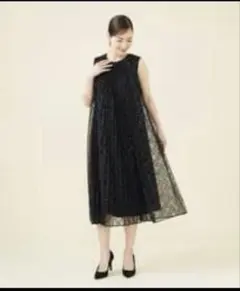 ラメチュールプリーツドレス