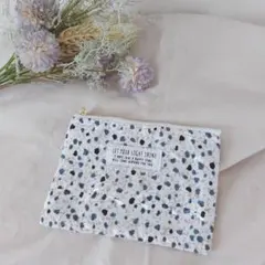 ポーチ ミニポーチ ファスナー付き ブルー系