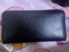 バルコス 本革 長財布 ブラック ラウンドファスナー