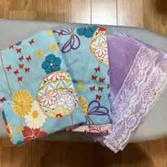 キッズ浴衣　130 サックスブルー　セパレート　Bee des Bee 兵児帯