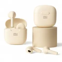 Bluetooth5.3 完全ワイヤレスイヤホン TWS A2 ベージュ