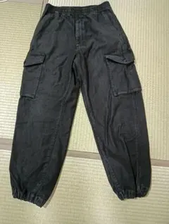 無印良品　本格カーゴパンツ　サイズM　ブラック　黒