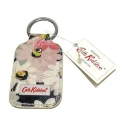 ▲ キャスキッドソン　フラワーキーホルダー　キャンバス　キーケース　未使用品