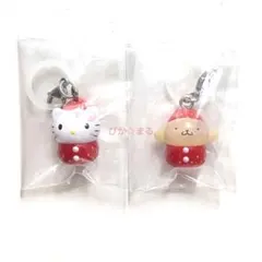 サンリオ　いちごめじるしアクセサリー　キティ　ポムポムプリン　2点セット　ガチャ