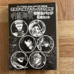 ジャンプGIGA 2026WINTER 付録　缶バッジセット　呪術廻戦