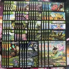 うららかもも　緑単キャベッジ　デッキパーツ 76枚セット　SR以下4コン　② 緑単キャベッジ デッキ 40枚 うららかもも - メルカリ