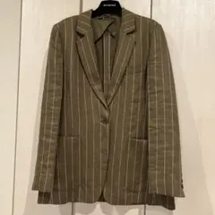 極美品 MaxMara 白タグ 半袖 テーラードジャケット モヘヤ混 春夏