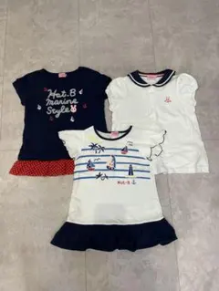 ミキハウス Hot-B Tシャツ 3枚セット 110のサムネイル