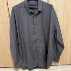 nano universeブラウン長袖シャツ