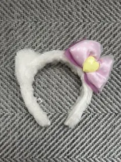 キティーちゃん　ピンクリボン付き　カチューシャ