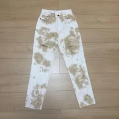 ANAP デニムパンツ タイダイ風 ベージュ Sサイズのサムネイル