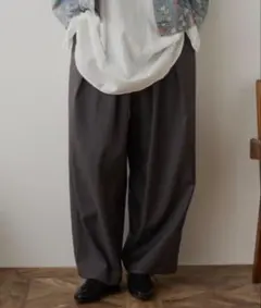 Libra Cue サーカスイージーパンツ グレー