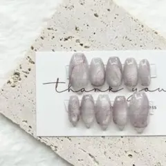 【現品】ネイルチップ ジェルネイル ニュアンス インクアート ピンク マグネット