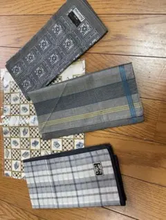 ハンカチ 4枚セット チェック柄